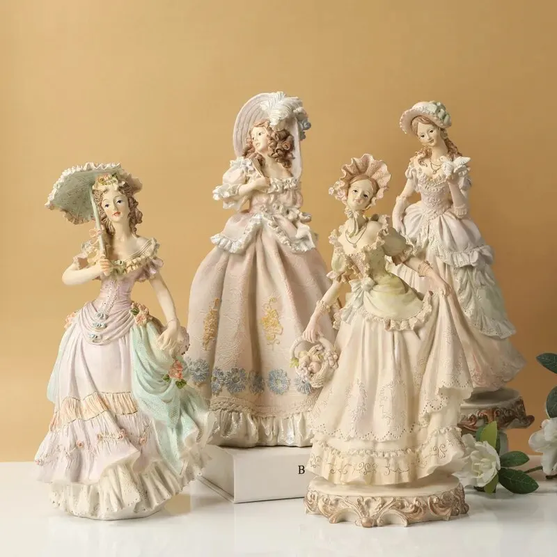 Nutcracker Figurine - European Victorian Girl Beauty Resin Statue