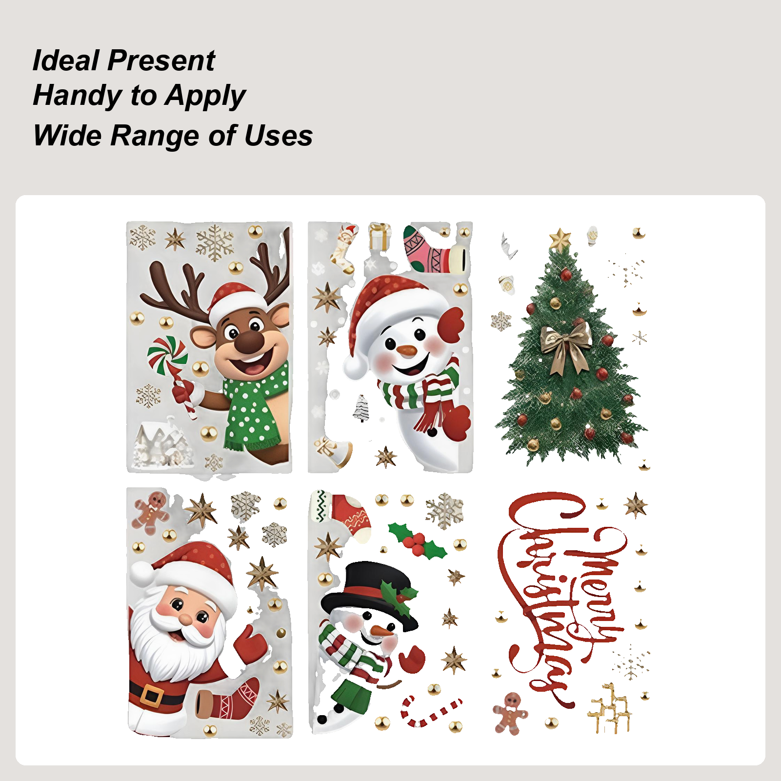 Christmas Window Decorations H - Snowflake Window Decal 리뷰 및 가격