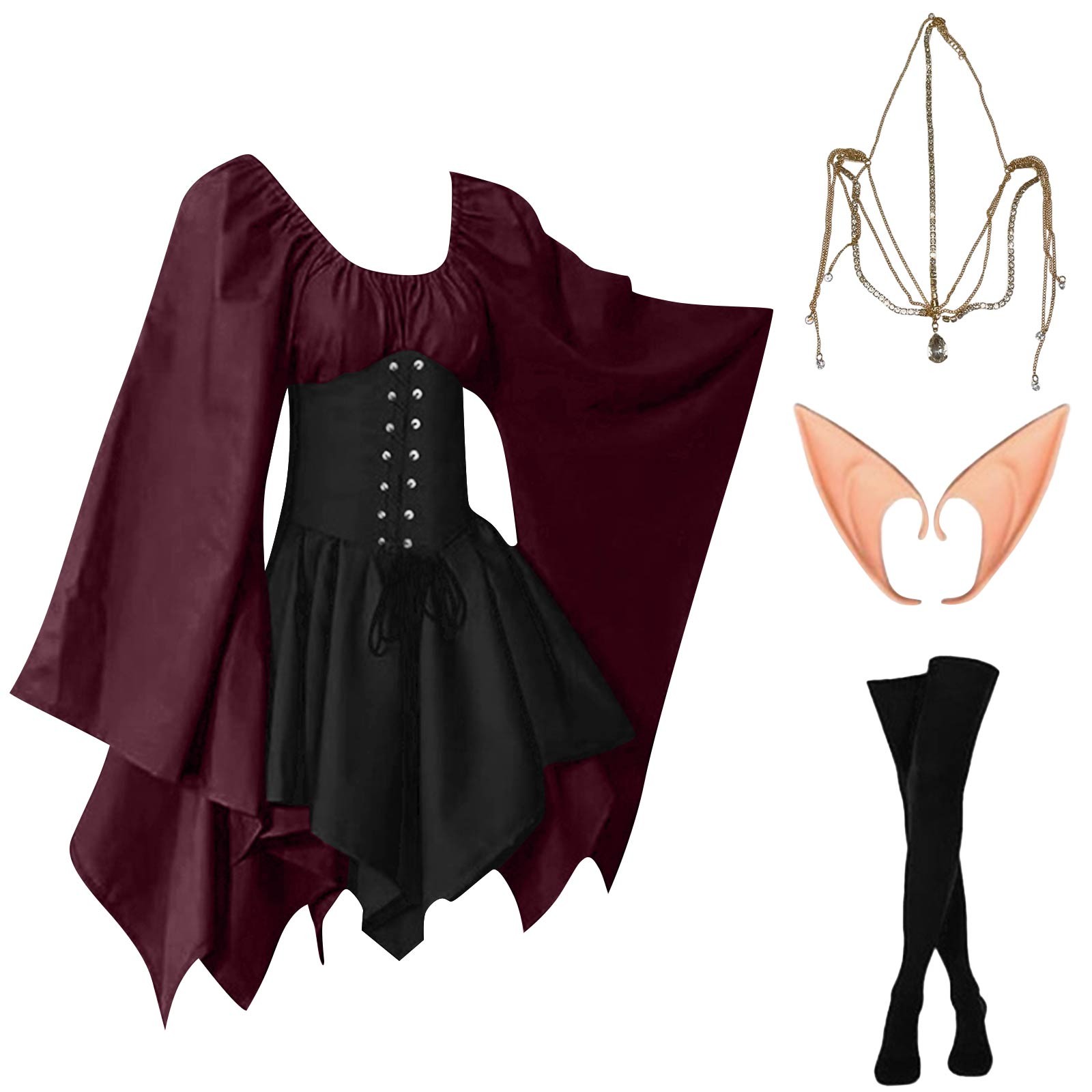 Halloween Cosplay Palace Victo - Elf Costume Christmas 리뷰 및 가격