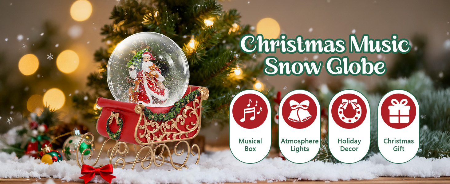 Christmas Snow Globe with Musi - Snow Globe Musical 리뷰 및 가격