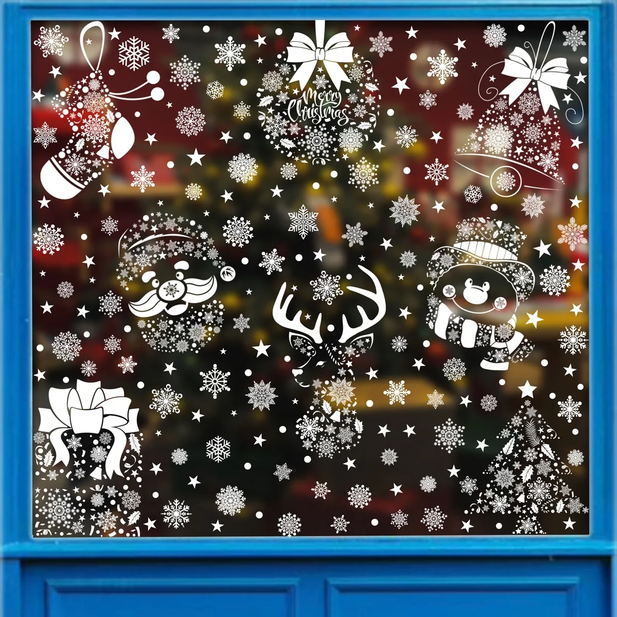 Christmas Wall Sticker Snowfla - Snowflake Window Decal 리뷰 및 가격
