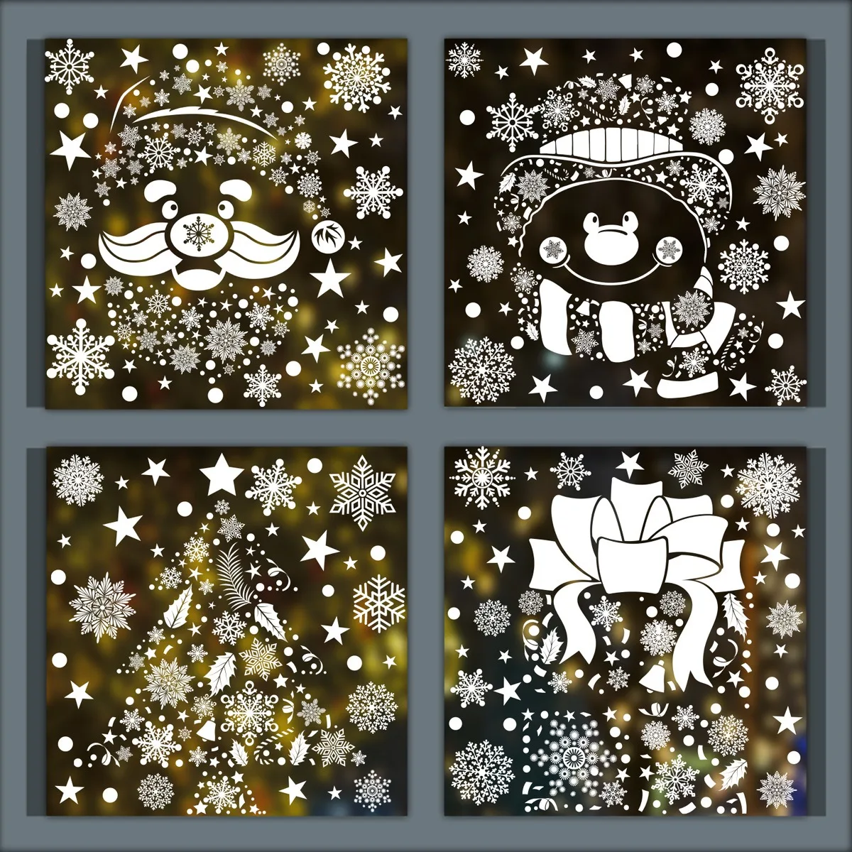 Christmas Wall Sticker Snowfla - Snowflake Window Decal 리뷰 및 가격