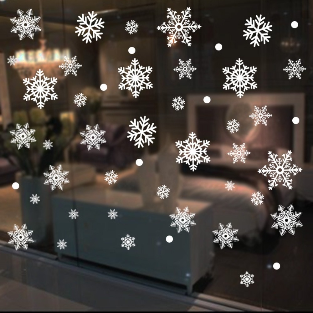 30pcs PVC Christmas Snowflakes - Snowflake Window Decal 리뷰 및 가격