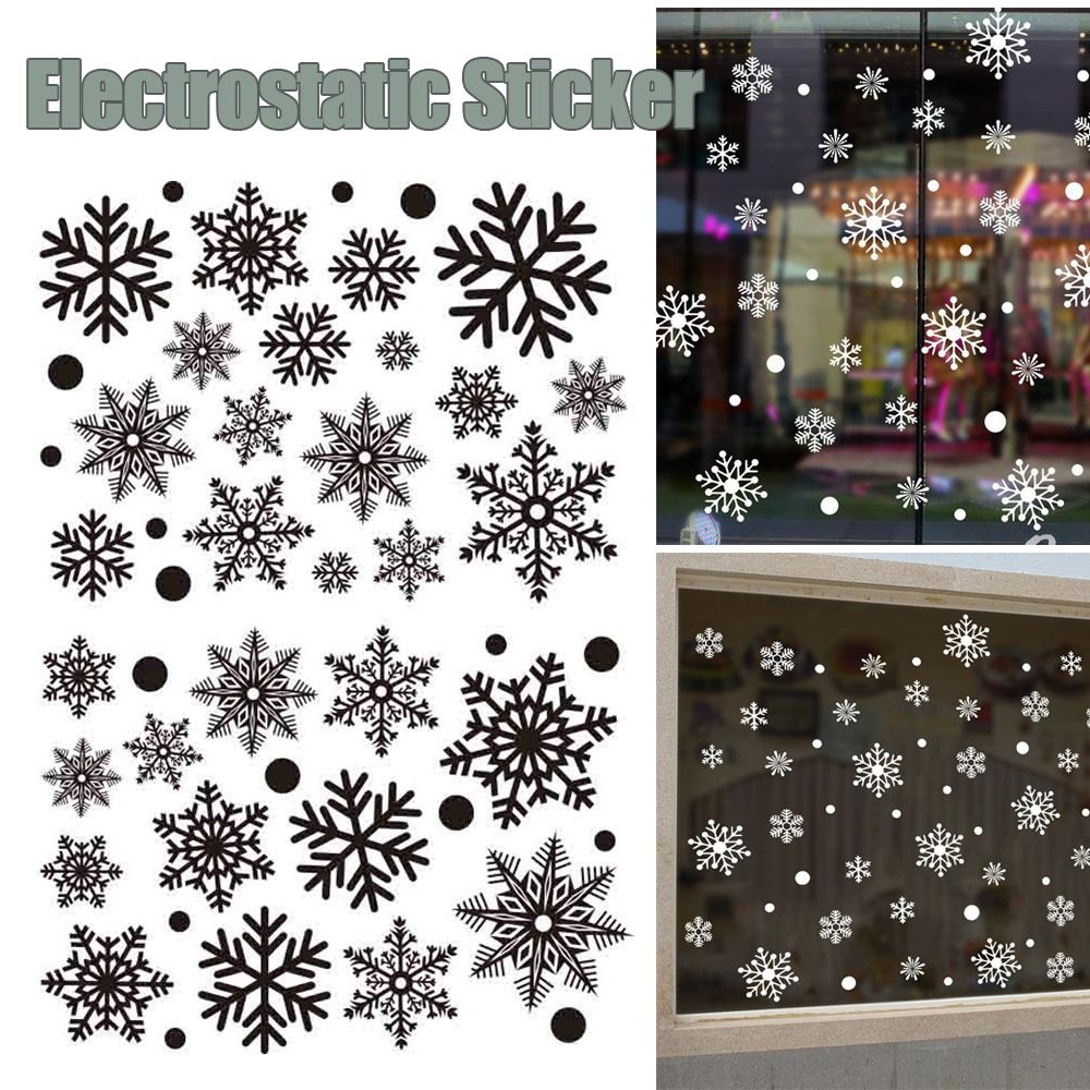 30pcs PVC Christmas Snowflakes - Snowflake Window Decal 리뷰 및 가격