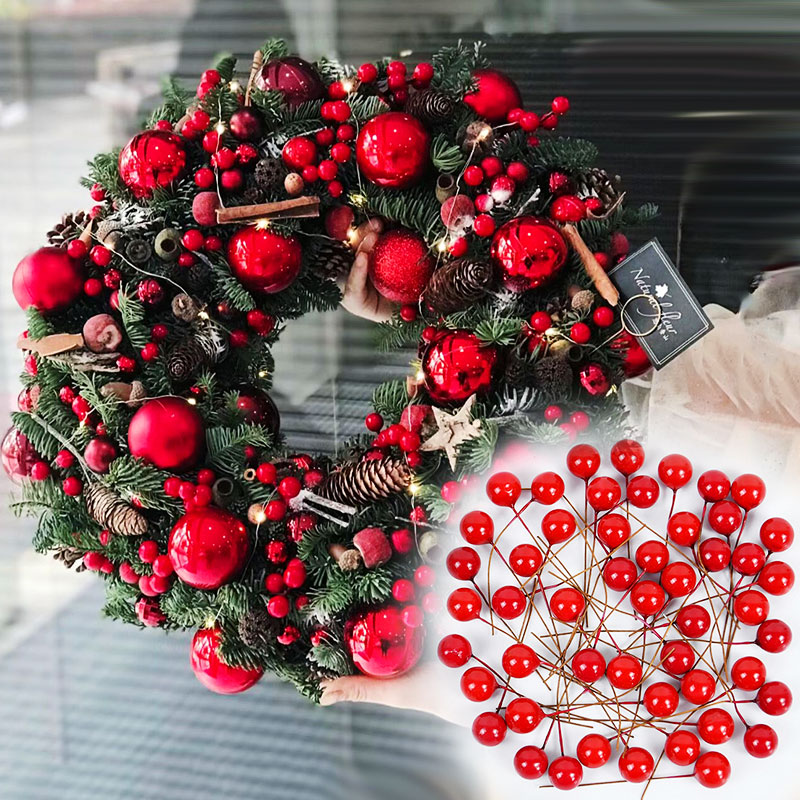 100/200pcs Pearl Stamens Mini  - Christmas Wreath Fake 리뷰 및 가격