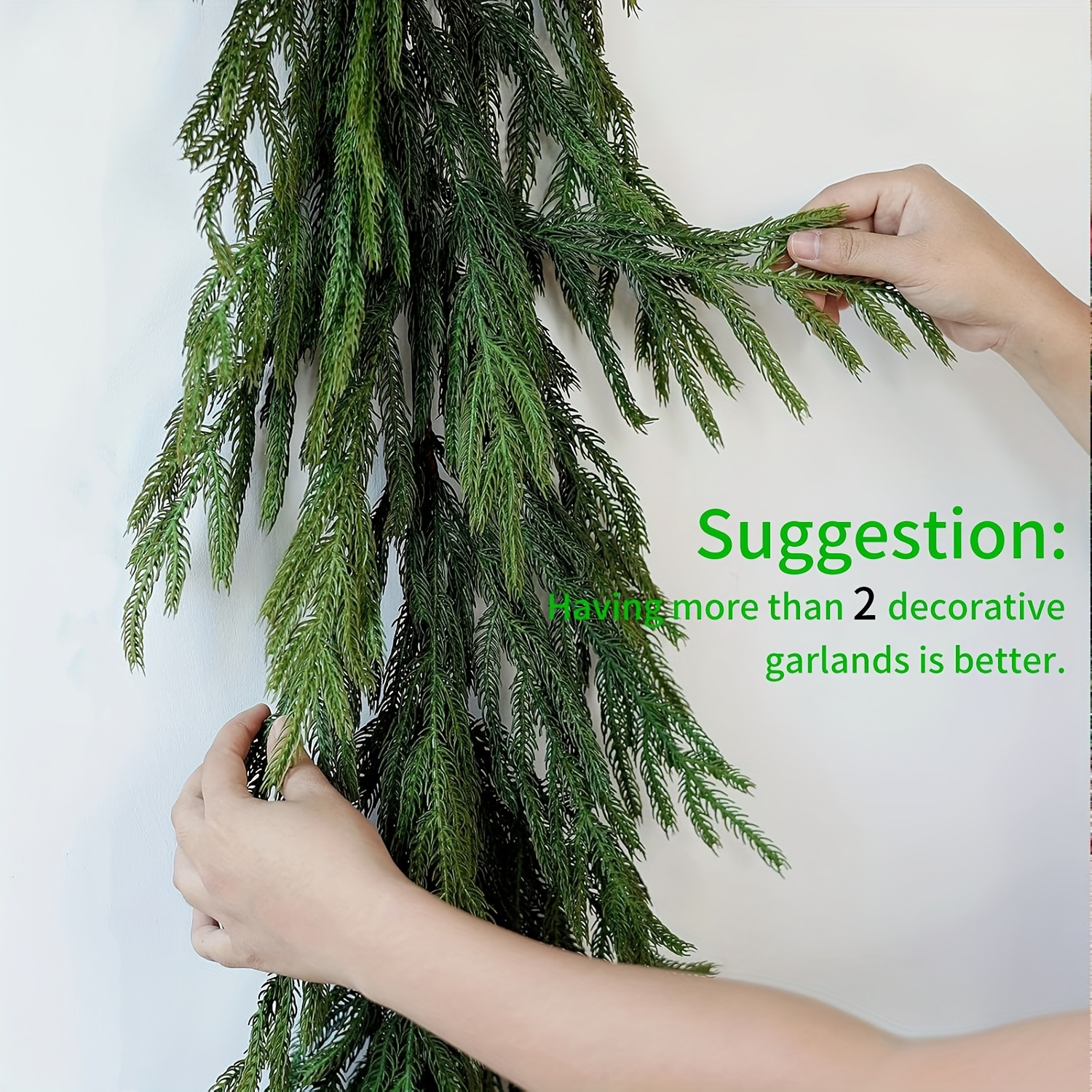 1pc Artificial Norfolk Pine Ch - Christmas Wreath Fake 리뷰 및 가격