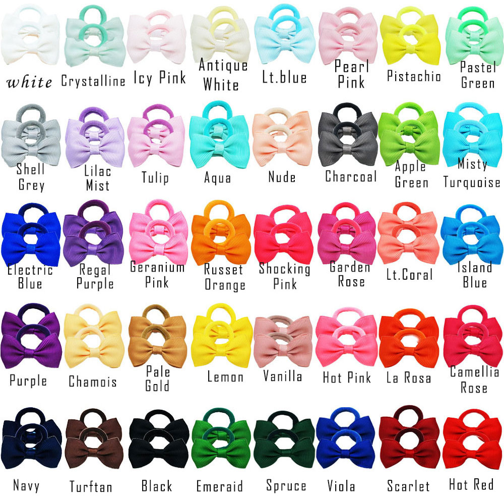 40/60/80 Baby Girls Hair Ties  - Ribbon Bow Gift 리뷰 및 가격