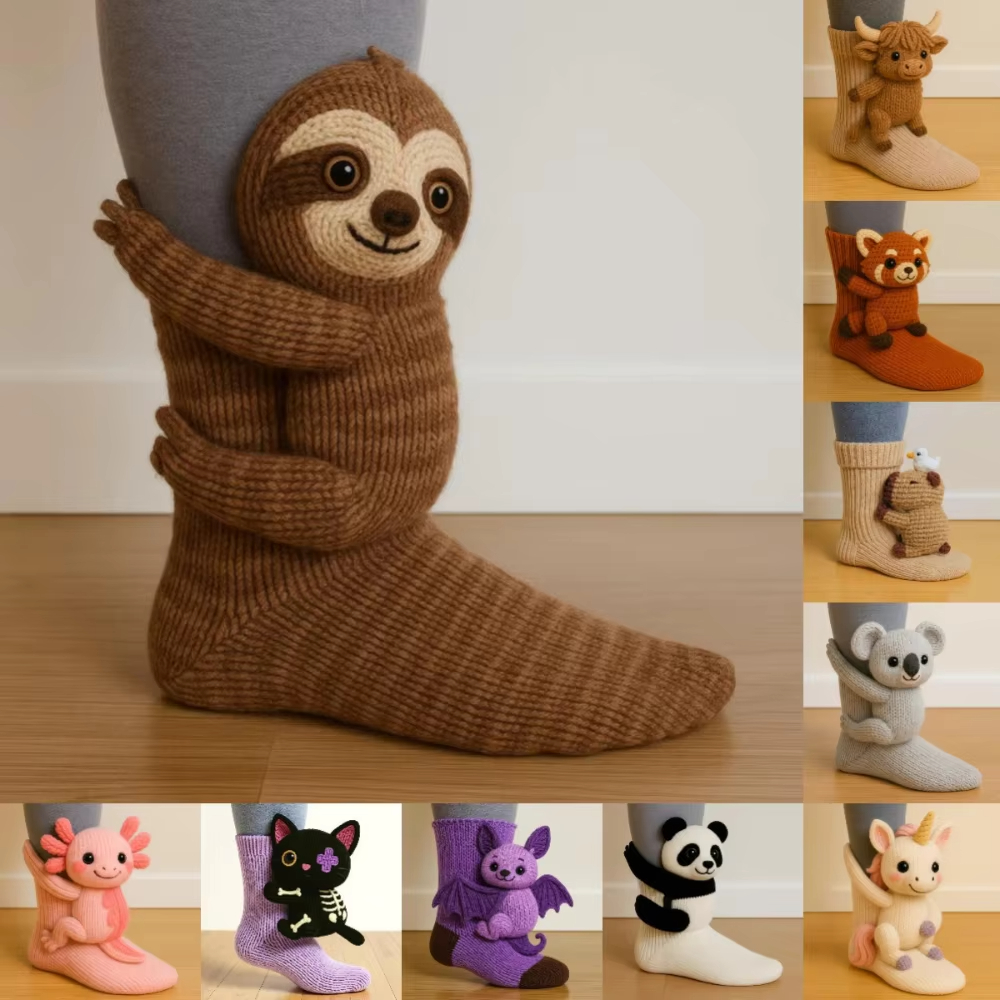 3D Knit Animal Sloth Socks for - Christmas Stocking Hanging 리뷰 및 가격