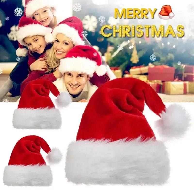 5/1PCS Christmas Hat Plush Adu - Santa Hat Plush 리뷰 및 가격