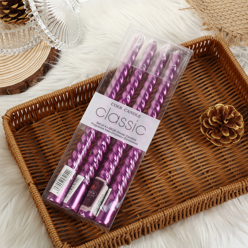 4pcs European-style Long-pole  - Holiday Candle Set 리뷰 및 가격