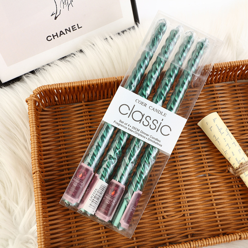 4pcs European-style Long-pole  - Holiday Candle Set 리뷰 및 가격
