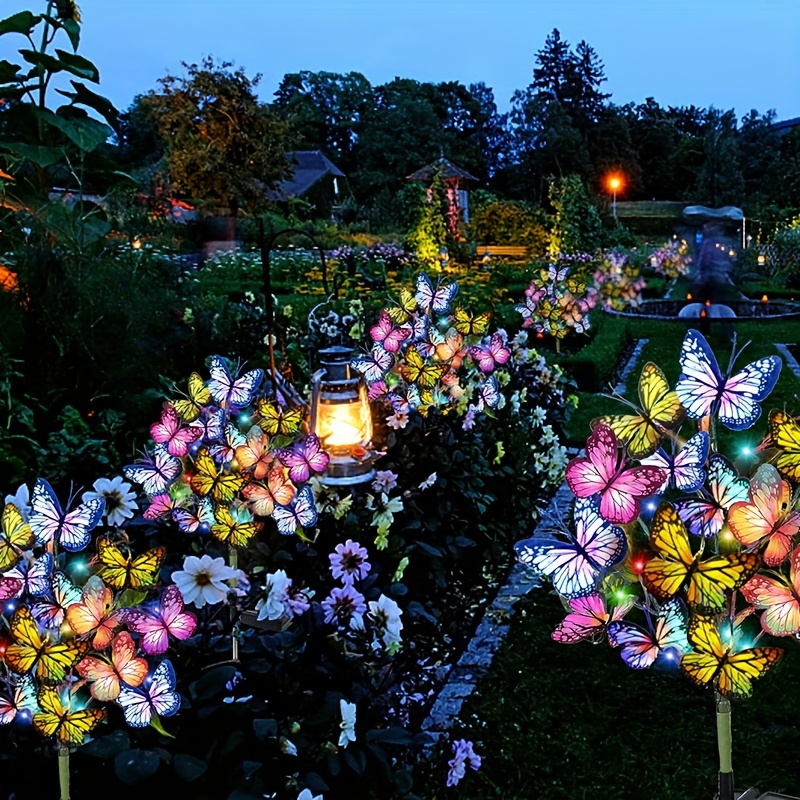 Solar LED Butterfly Garden Lig - Christmas Lights Outdoor 리뷰 및 가격