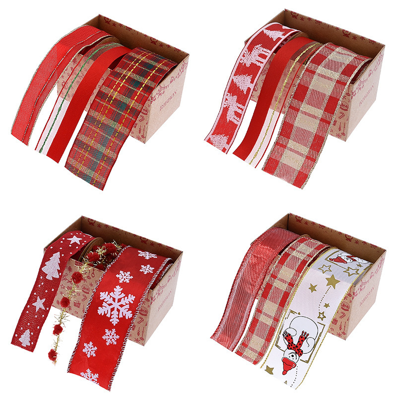 Christmas Ribbon Set Boxed Gif - Gift Box Wrap Set 리뷰 및 가격