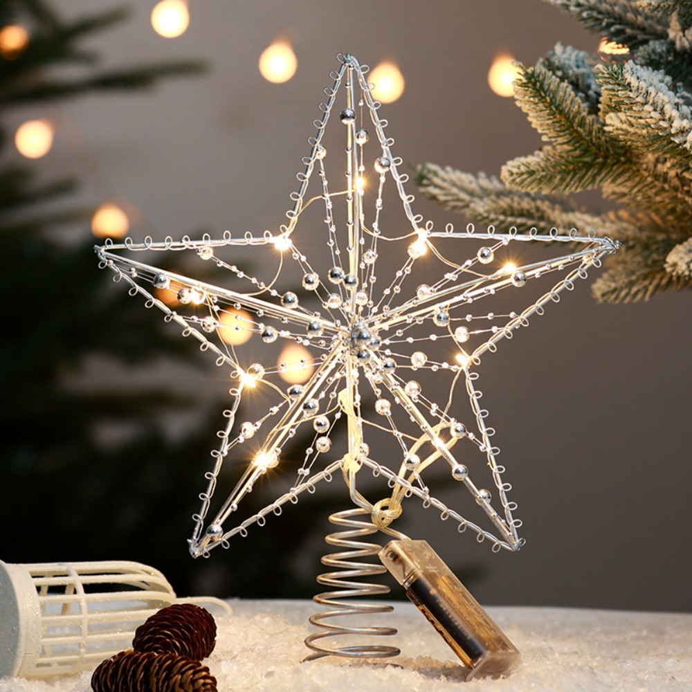 Gold/Silver LED Christmas Tree - Star Tree Topper 리뷰 및 가격