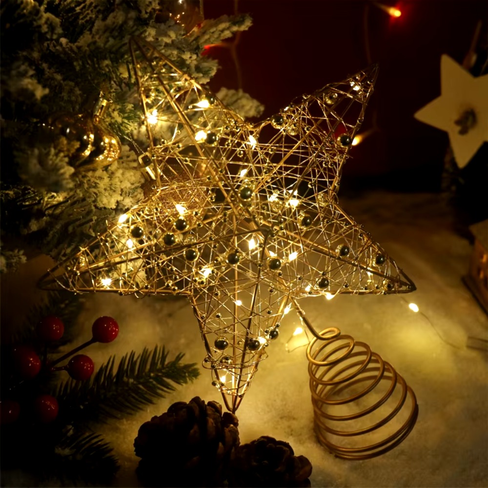 Gold/Silver LED Christmas Tree - Star Tree Topper 리뷰 및 가격