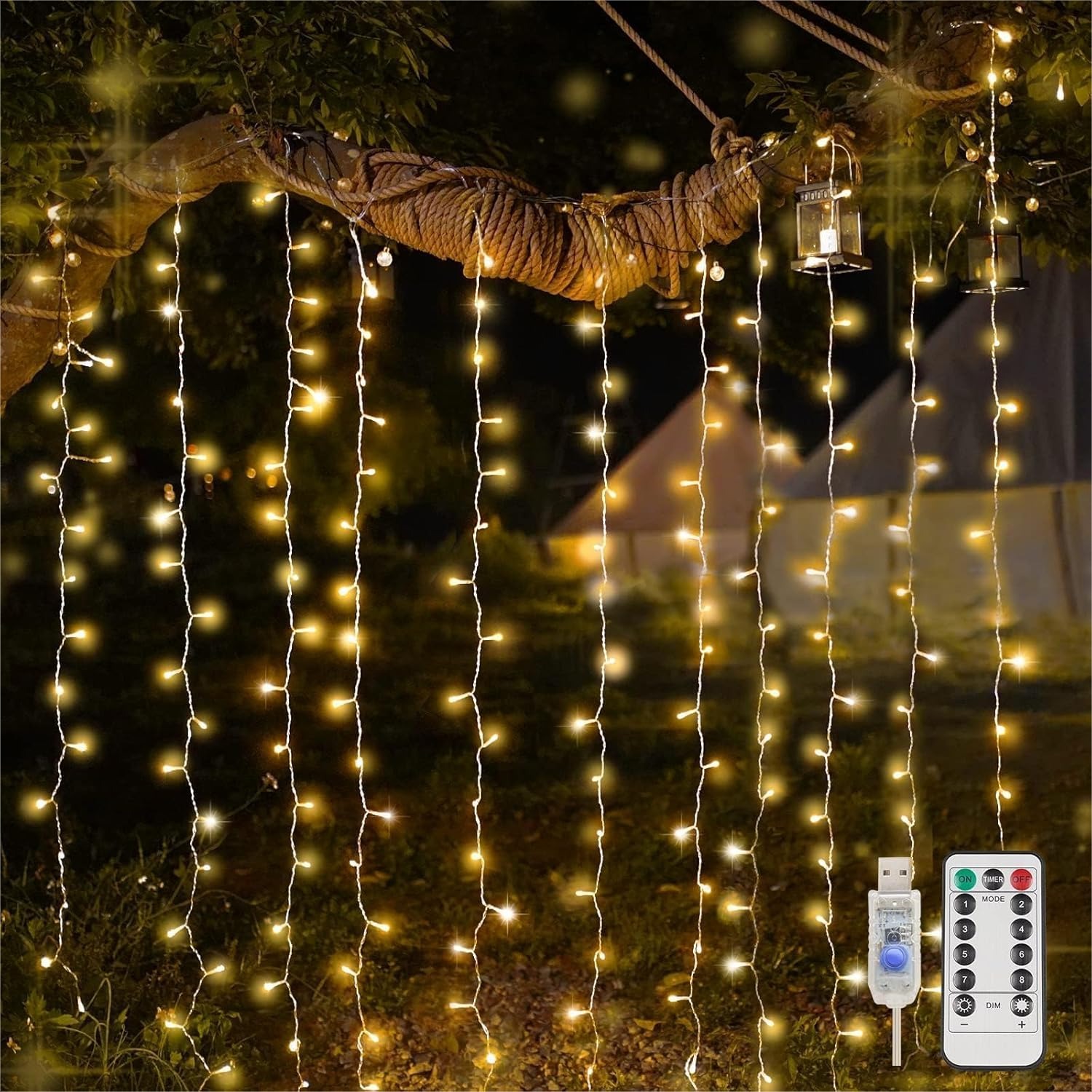 Curtain Lights For Bedroom 200 - Led Fairy String Lights 리뷰 및 가격