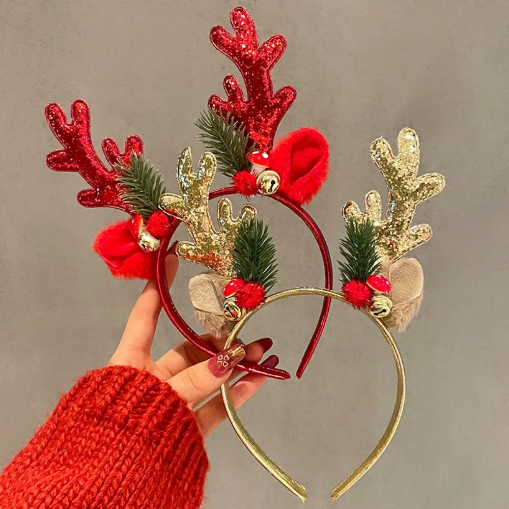 ！Christmas Glitter Deer Antler - Reindeer Antlers Headband 리뷰 및 가격