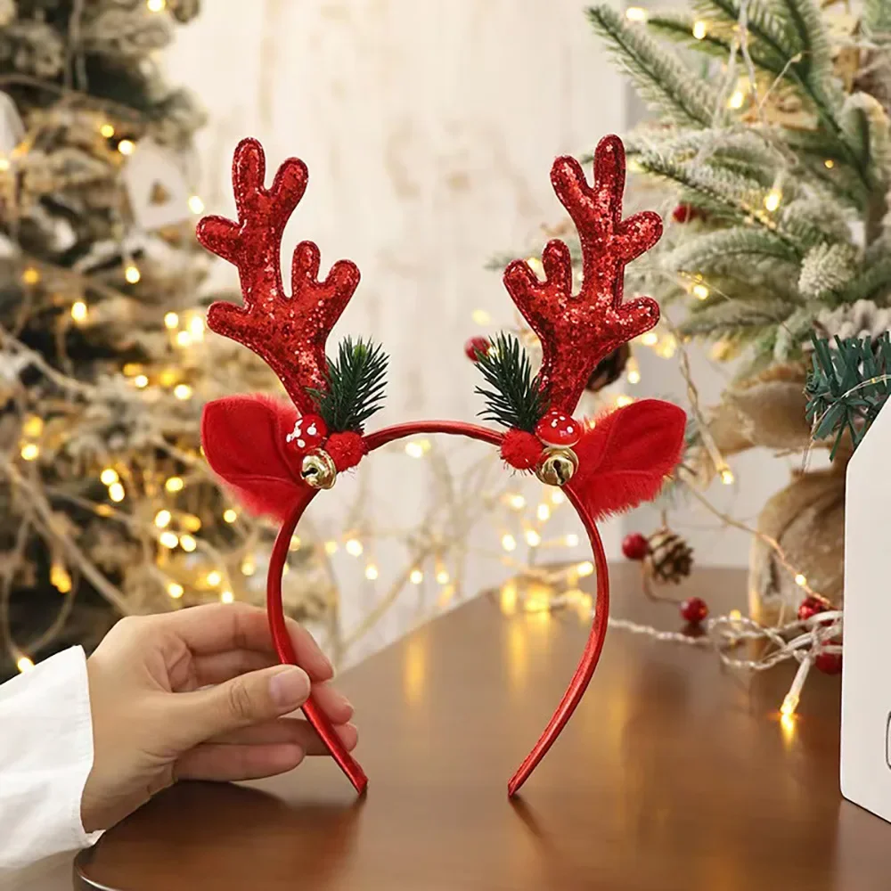 ！Christmas Glitter Deer Antler - Reindeer Antlers Headband 리뷰 및 가격