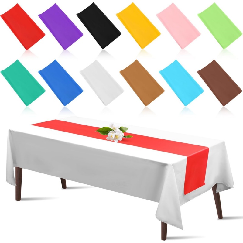 New 10-1PC Shiny Satin Banquet - Christmas Table Runner 리뷰 및 가격