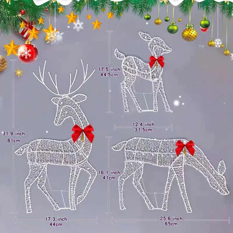 2D Lighted Reindeer Christmas  - Christmas Lights Outdoor 리뷰 및 가격