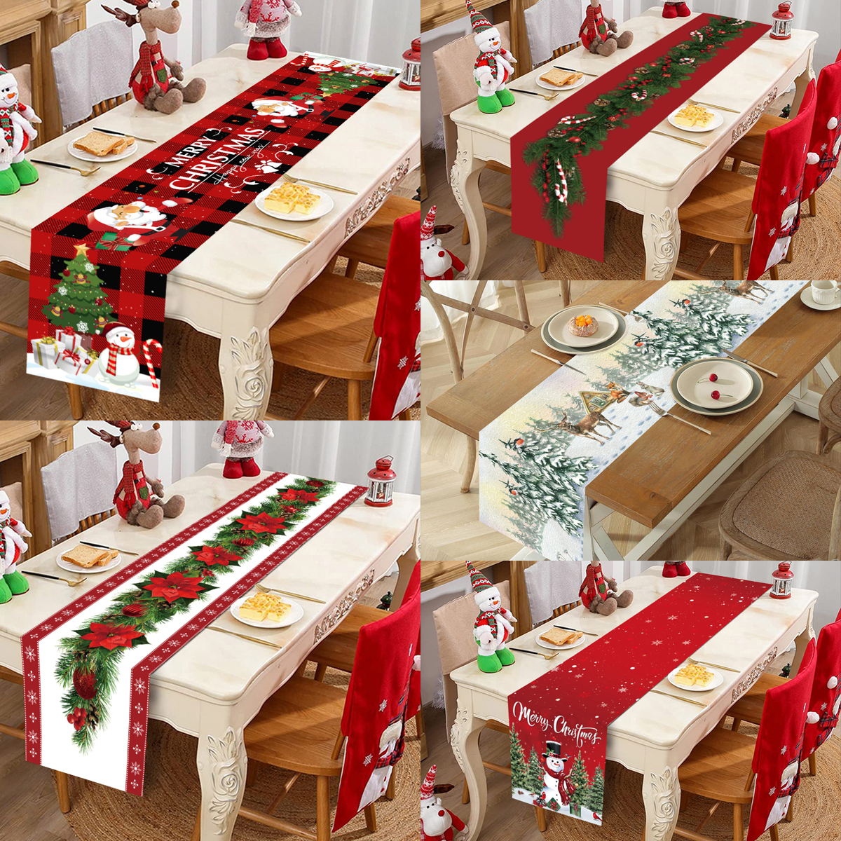 Christmas Table Runner Merry C - Christmas Table Runner 리뷰 및 가격