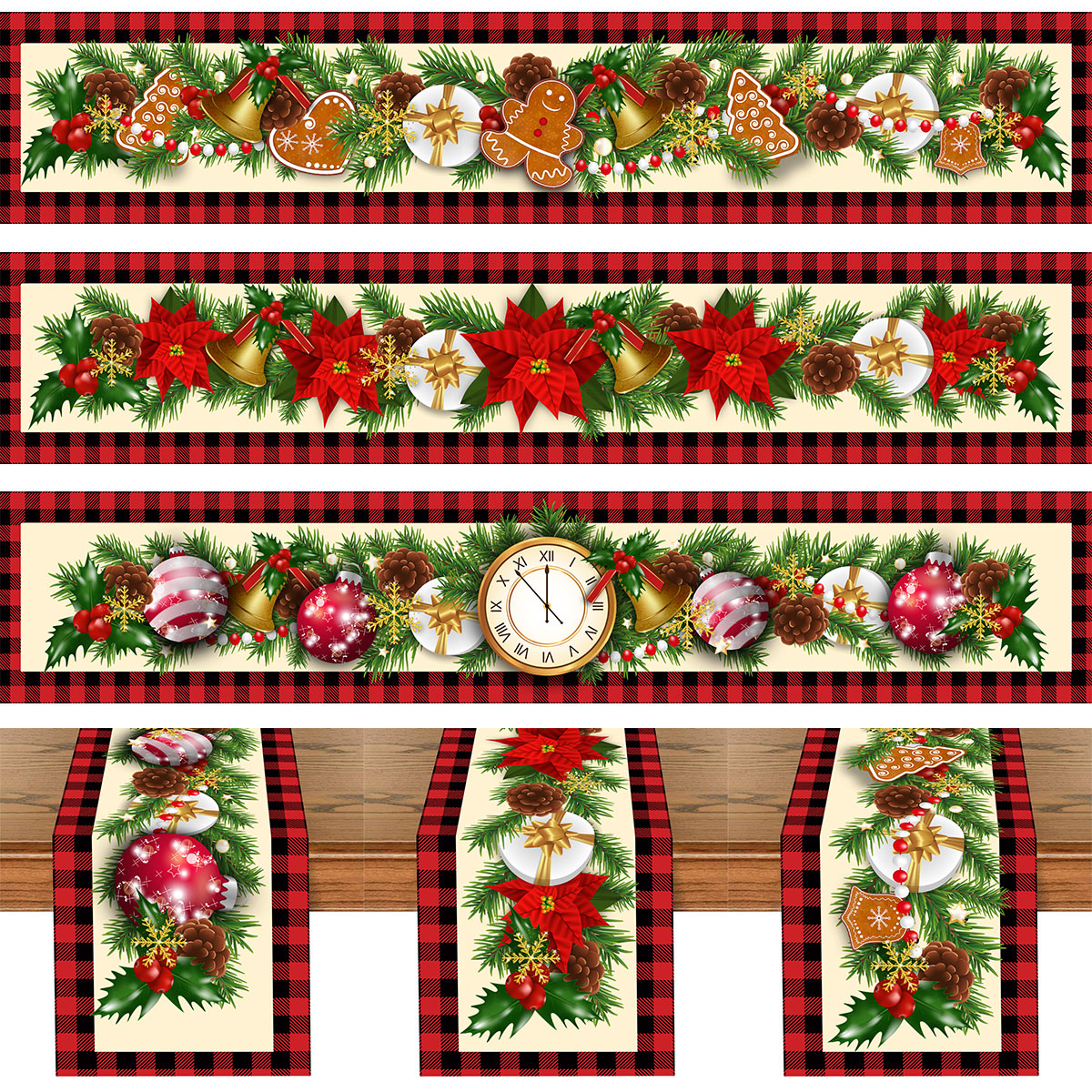 Christmas Table Runner Merry C - Christmas Table Runner 리뷰 및 가격
