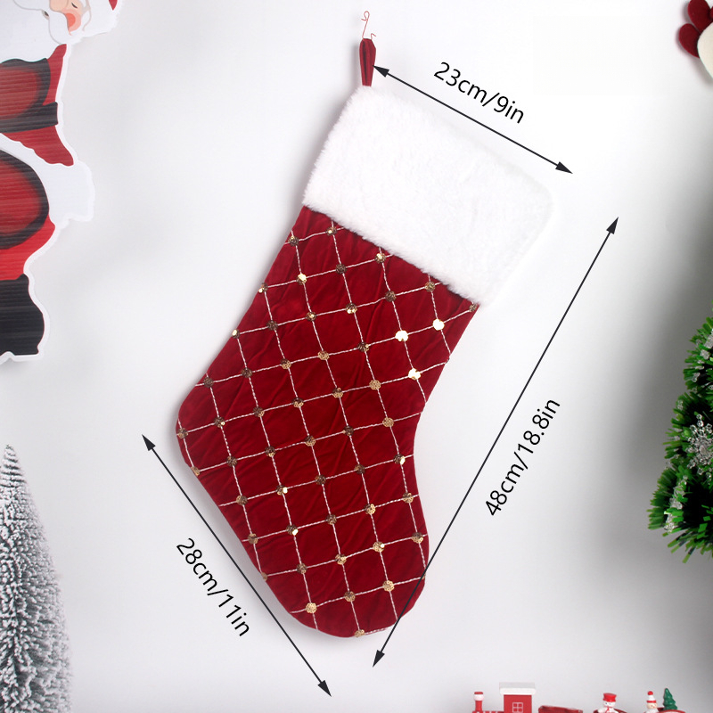 Christmas Stocking Soft Faux F - Christmas Stocking Hanging 리뷰 및 가격