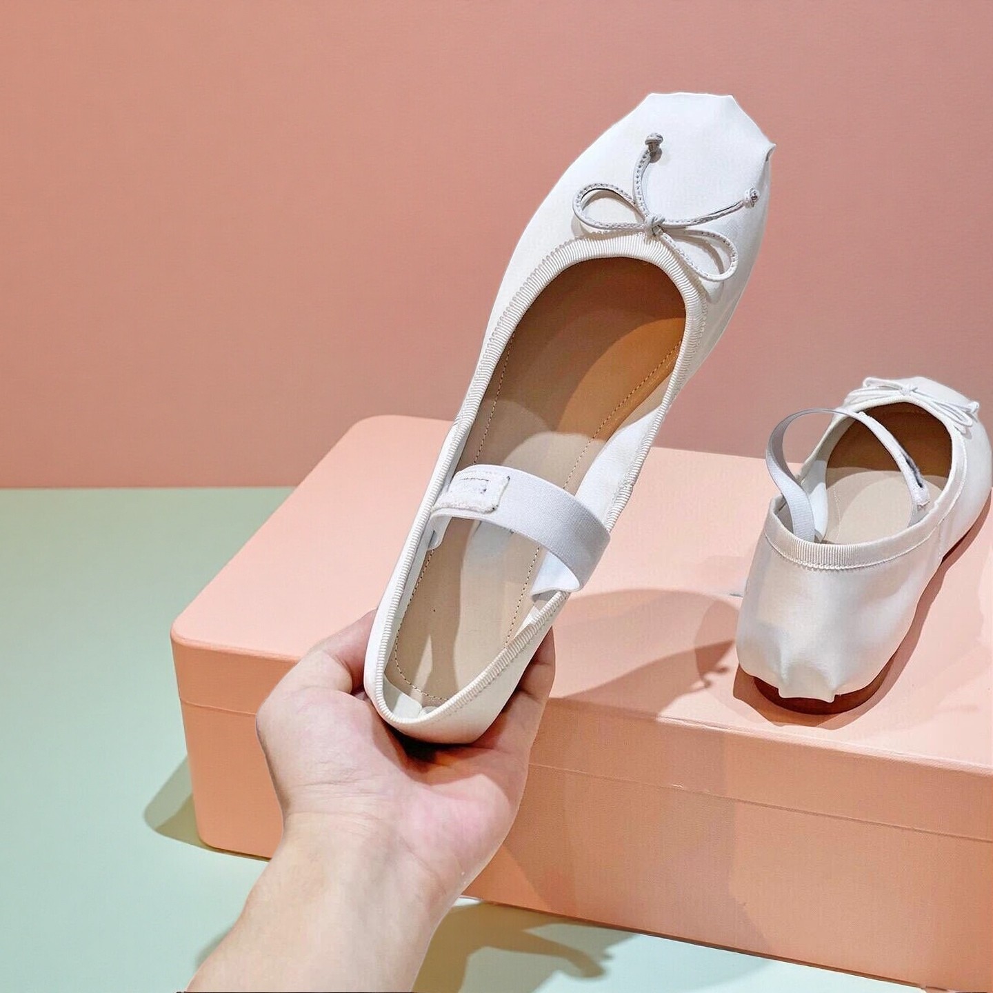26SS Luxury Ballet Flats, Wome - Ribbon Bow Gift 리뷰 및 가격