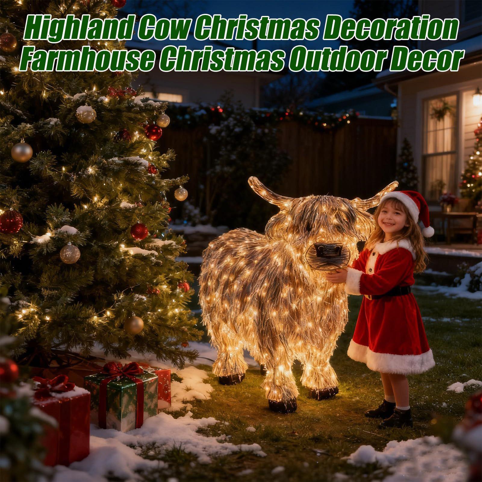 Cow Figurine Light Up 11 Inch  - Christmas Lights Outdoor 리뷰 및 가격