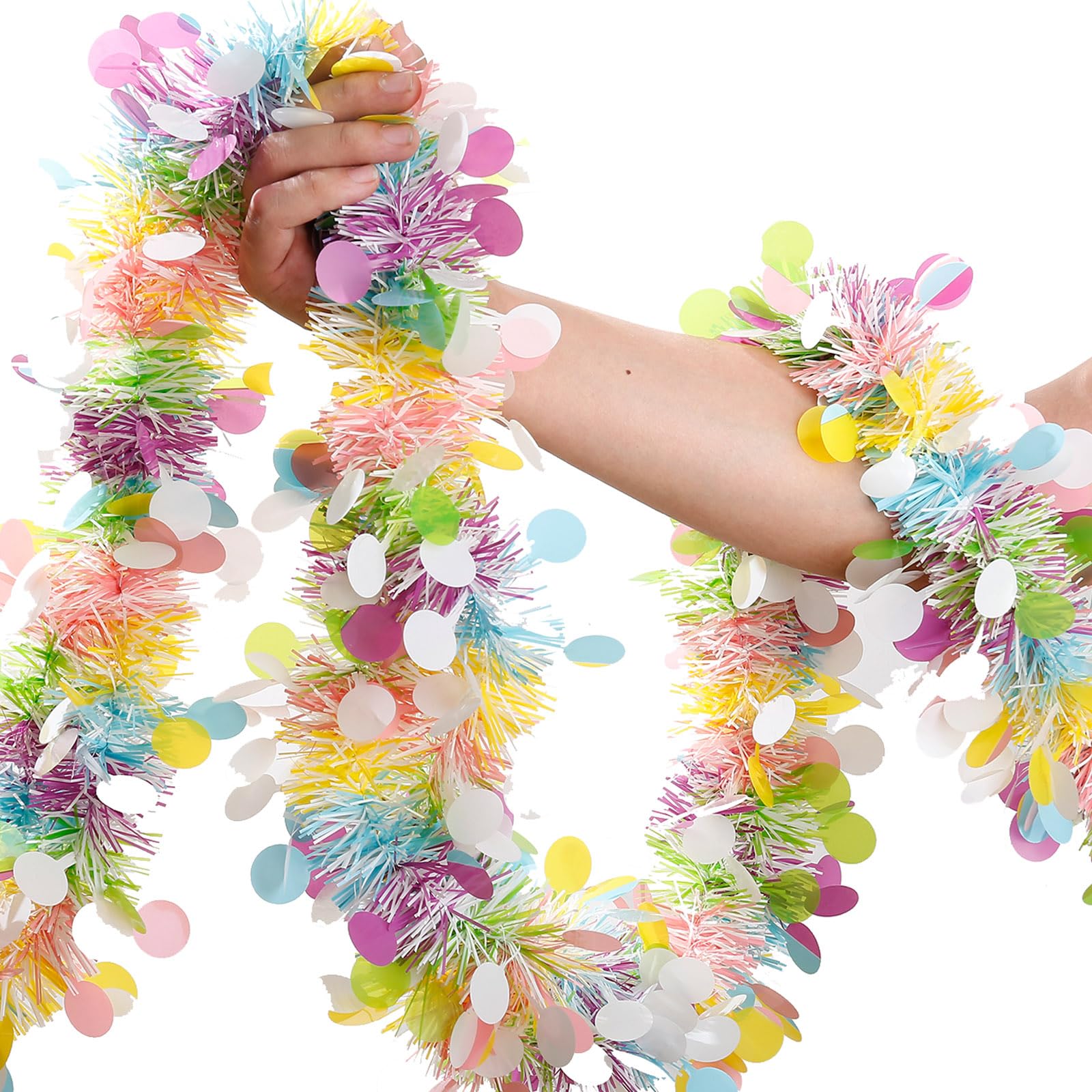 Easter Garland Decor 2PCS Glit - Tinsel Garland Decoration 리뷰 및 가격