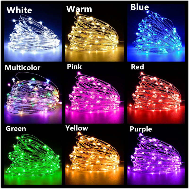 10M 5M 3M 2M Copper Wire LED T - Tinsel Garland Decoration 리뷰 및 가격