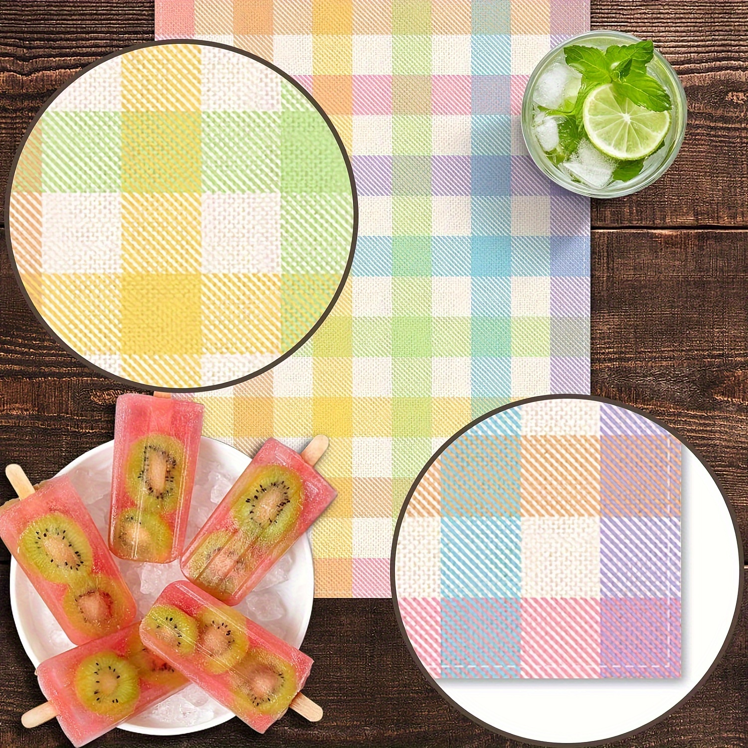 1pc Vibrant Buffalo Plaid Tabl - Christmas Throw Blanket 리뷰 및 가격