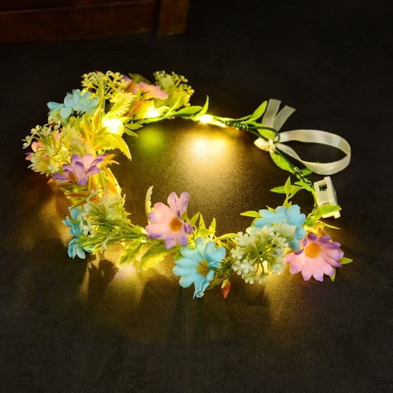 Luminous Floral Wreath LED Flo - Led Fairy String Lights 리뷰 및 가격