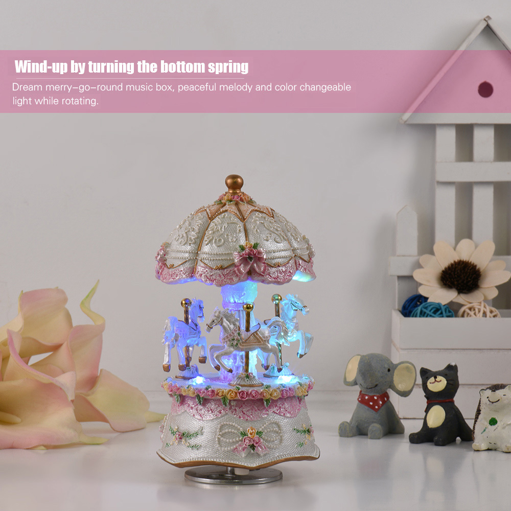 Luxury Dream 3-Horse Rotating  - Snow Globe Musical 리뷰 및 가격