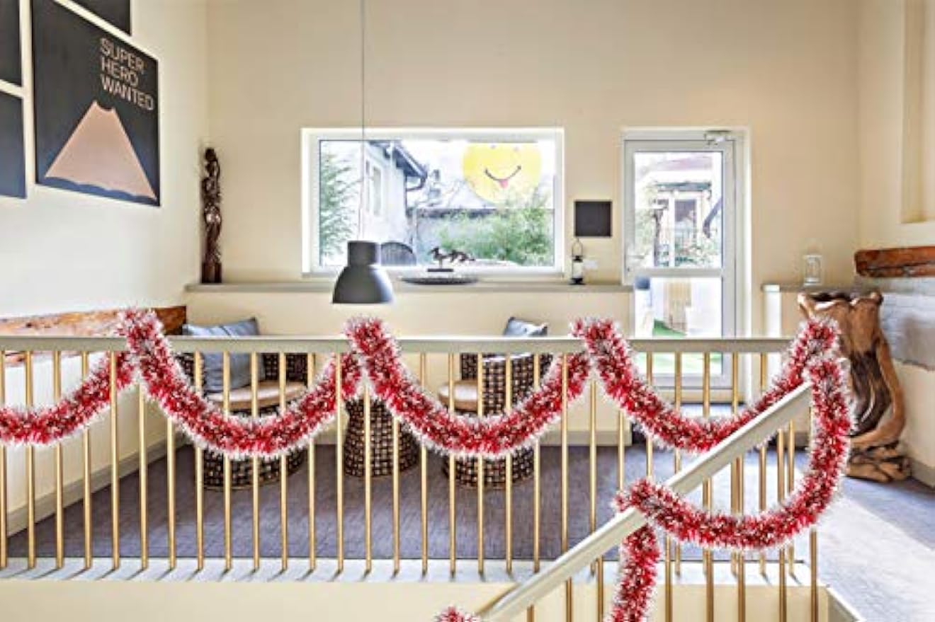 2M Christmas Metallic Streamer - Tinsel Garland Decoration 리뷰 및 가격