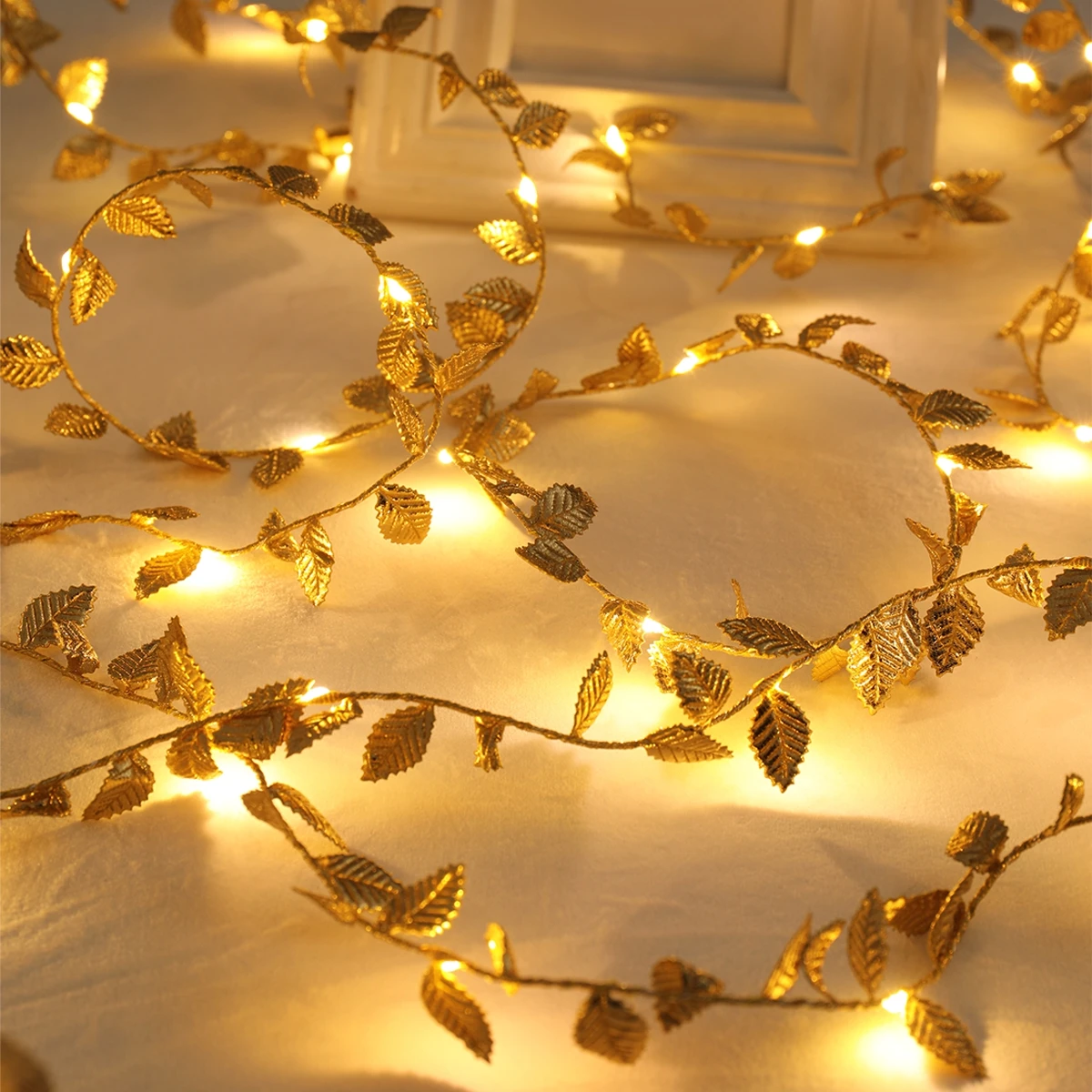 LED Golden Leaves String Light - Led Fairy String Lights 리뷰 및 가격