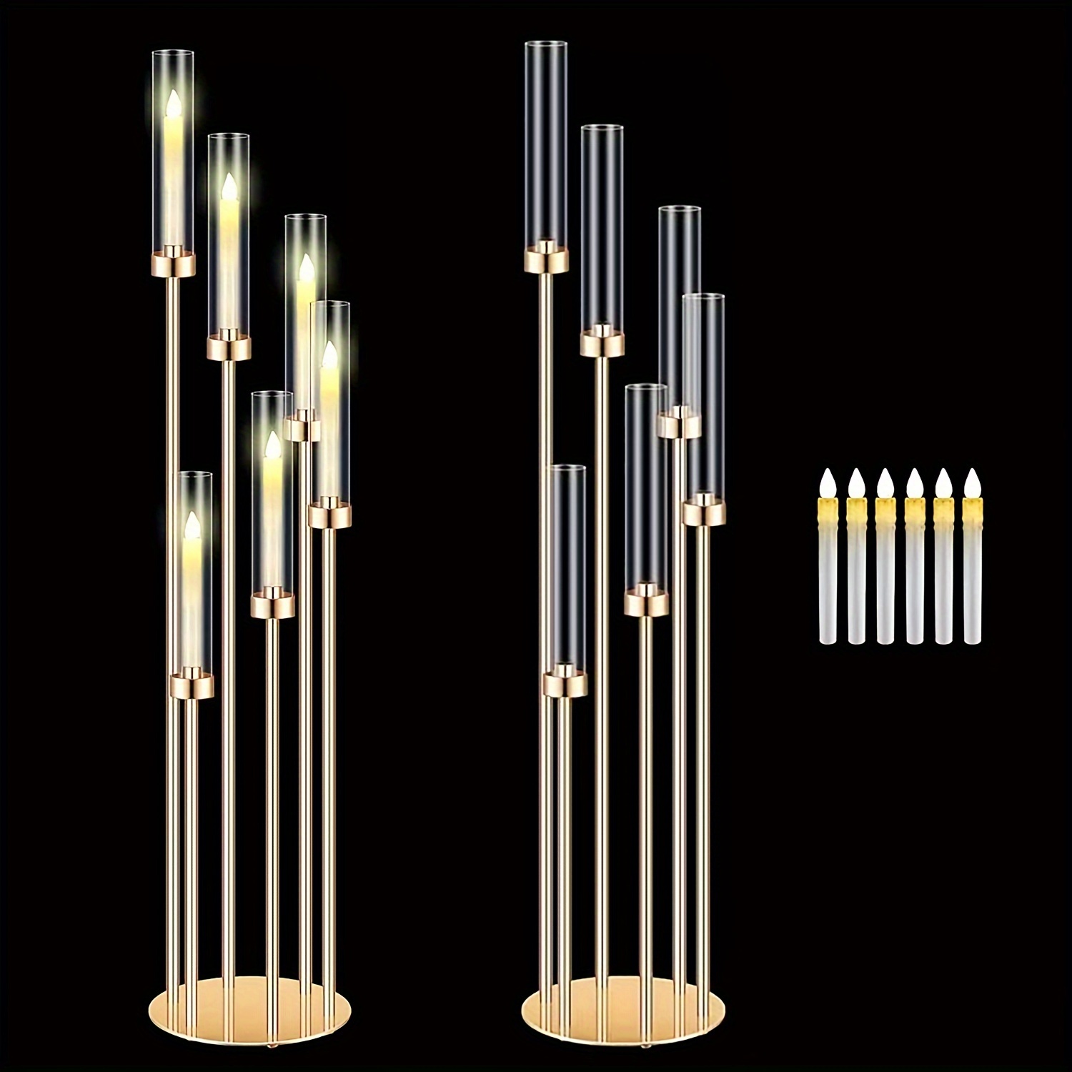 2 Sets Floor Candelabra 6 Arms - Holiday Candle Set 리뷰 및 가격