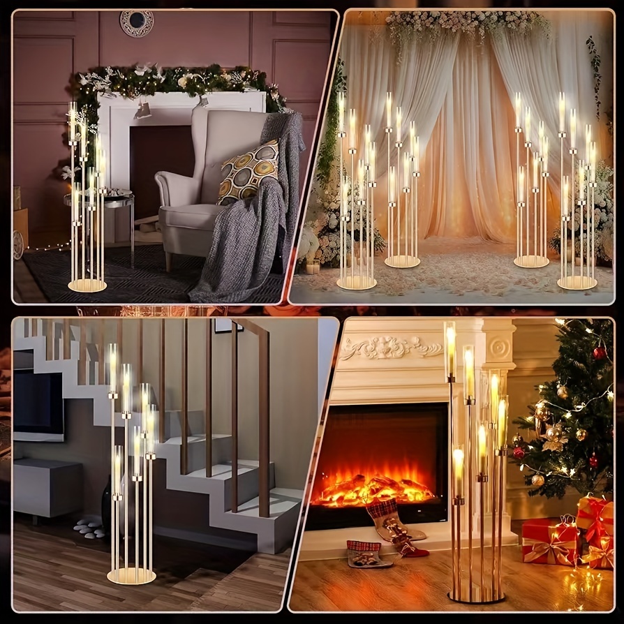 2 Sets Floor Candelabra 6 Arms - Holiday Candle Set 리뷰 및 가격