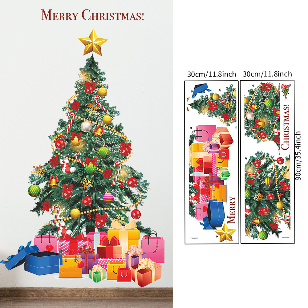 Christmas Tree Wall Stickers G - Snowflake Window Decal 리뷰 및 가격