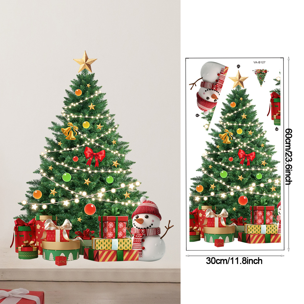 Christmas Tree Wall Stickers G - Snowflake Window Decal 리뷰 및 가격
