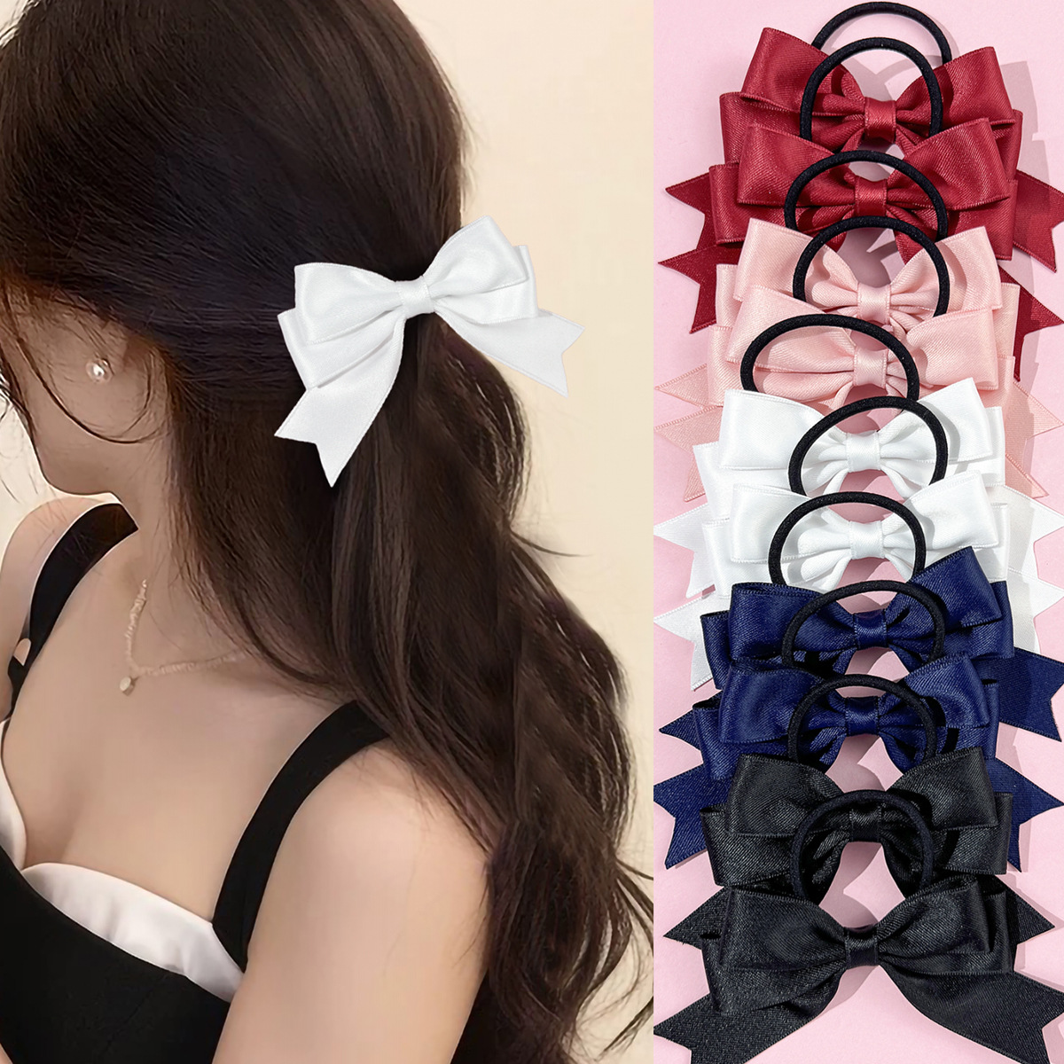 2 Pieces of Bow Hair Ties, Swe - Ribbon Bow Gift 리뷰 및 가격
