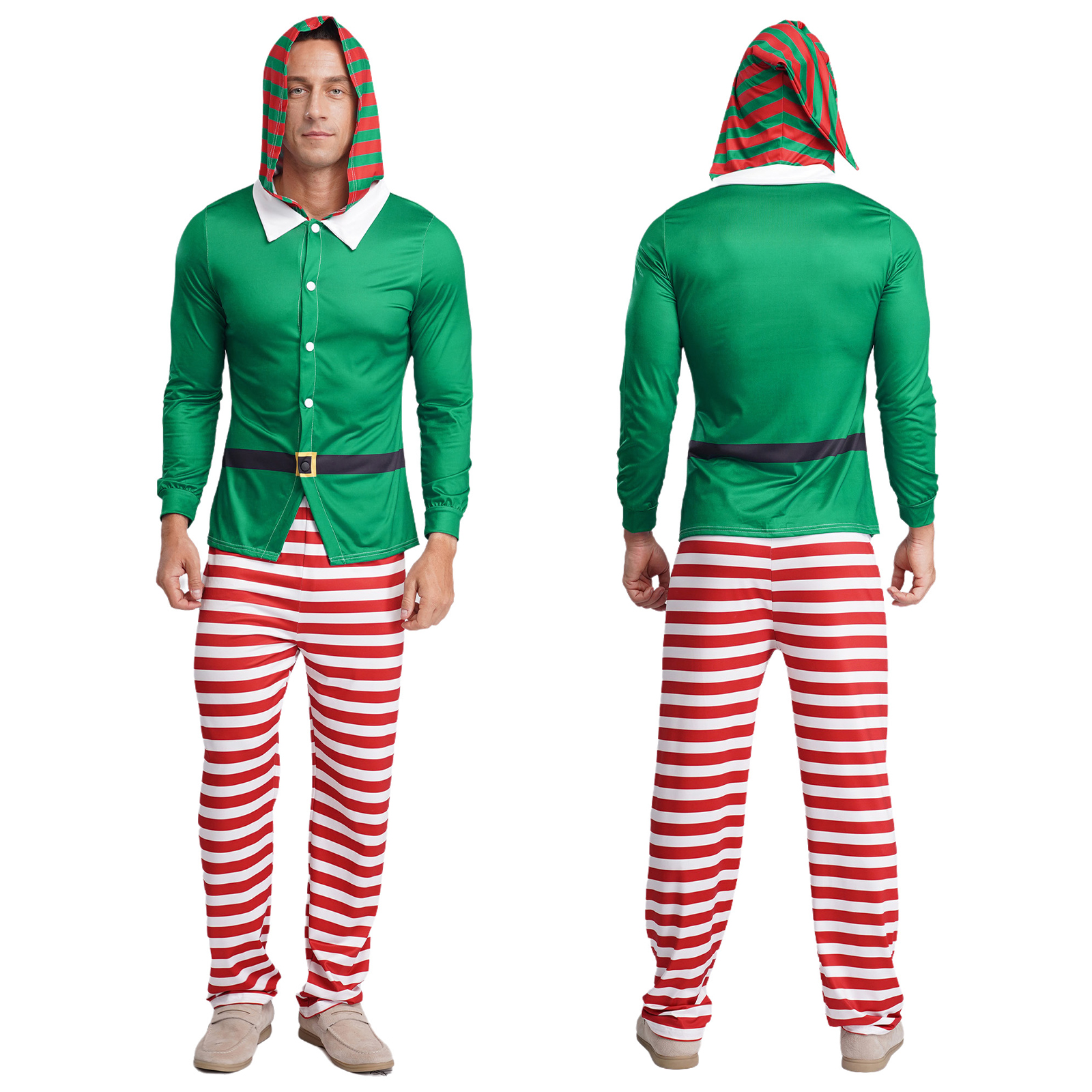 Men Christmas Elf Pajamas Part - Elf Costume Christmas 리뷰 및 가격