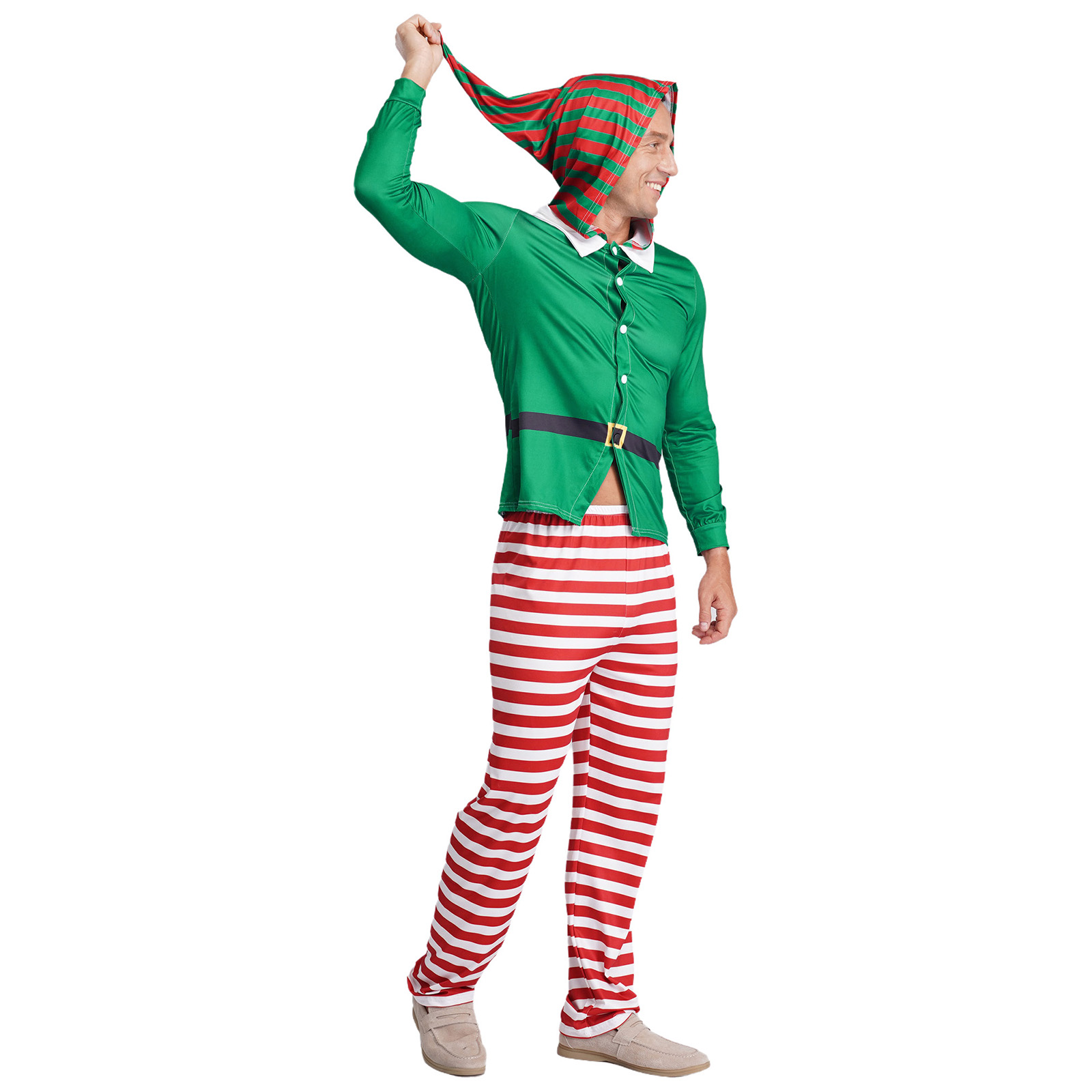 Men Christmas Elf Pajamas Part - Elf Costume Christmas 리뷰 및 가격
