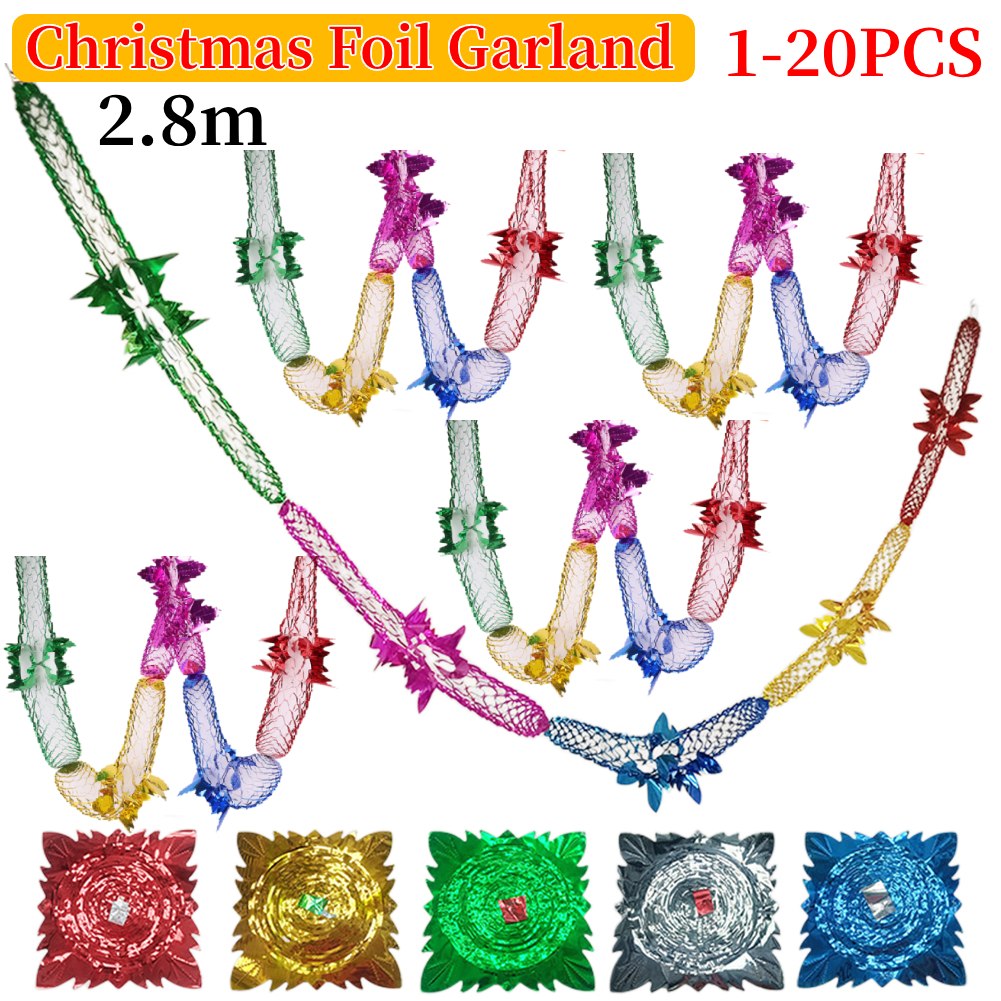 Christmas Foil Garland Ceiling - Tinsel Garland Decoration 리뷰 및 가격