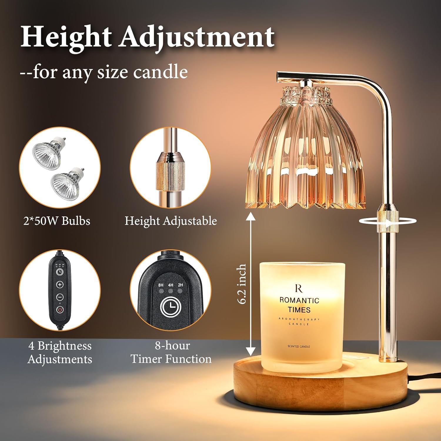 Adjustable Height Aromatherapy - Holiday Candle Set 리뷰 및 가격