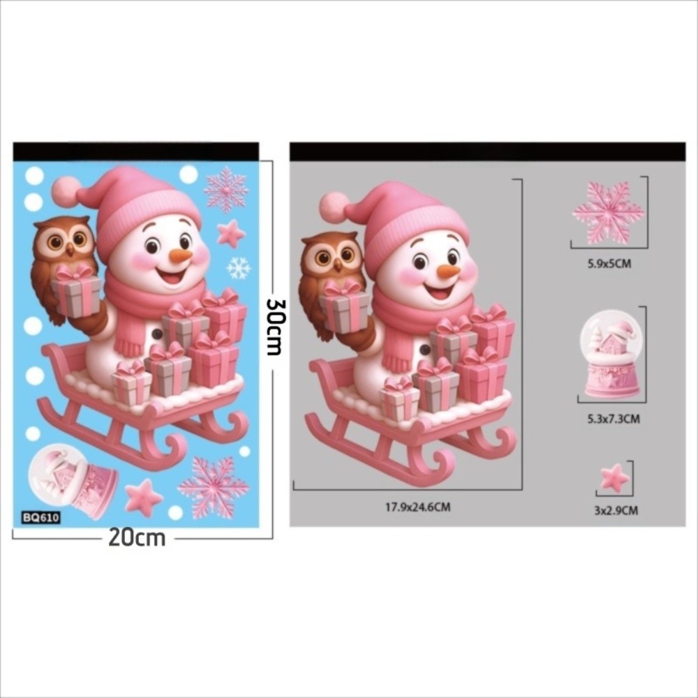 Cartoon PVC Window Stickers Sn - Snowflake Window Decal 리뷰 및 가격