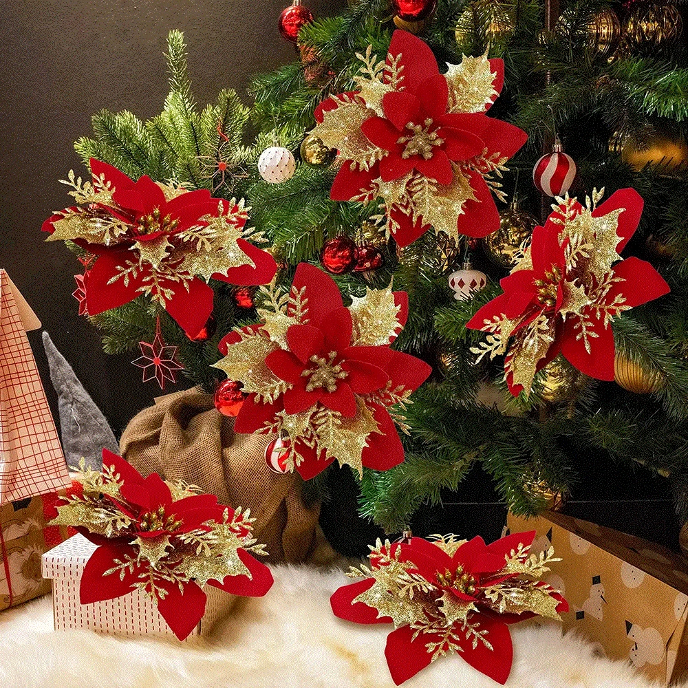 9cm Glitter Artifical Christma - Christmas Wreath Fake 리뷰 및 가격