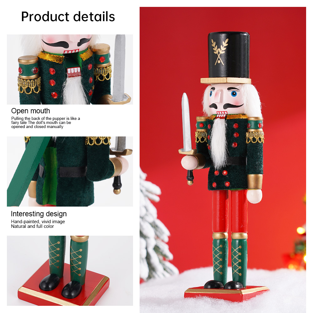 30cm Christmas Nutcracker Wood - Nutcracker Figurine 리뷰 및 가격