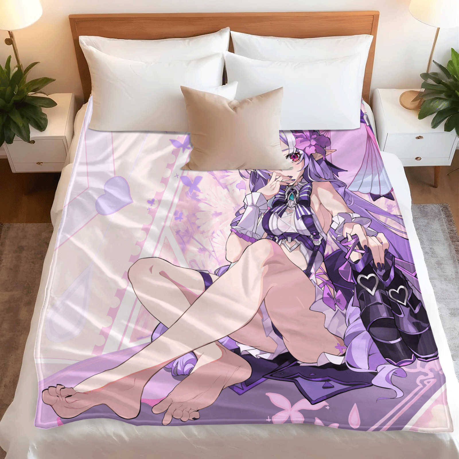 Cartoon Zenless Zone Zero  Fla - Christmas Throw Blanket 리뷰 및 가격