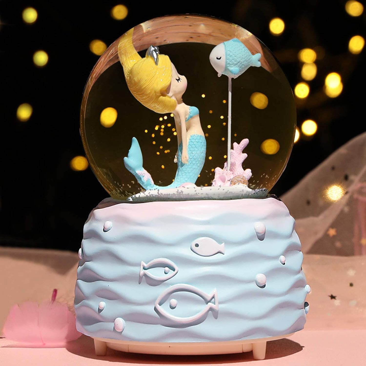 Mermaid Snow Globe Music Box w - Snow Globe Musical 리뷰 및 가격